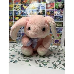 Vintage 1986 Dakin Pink Bunny Rabbit Plush 9" Easter Stuffed Animal